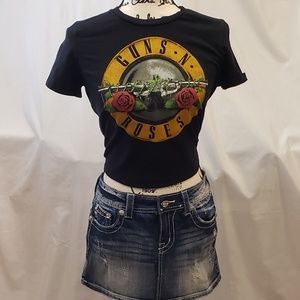 Guns and Roses Crop Top
